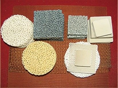 Filtre en mousse céramique pour le silicium de carbone et le nid de miel