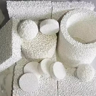 Plaque filtrante en mousse céramique d'alumine avec tolérance de joints de 0,01 mm