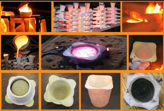 Filtreur de coulée en maille de fibre de verre pour capuchon de filtre à liquide de taille personnalisée 0,35-0,5 mm
