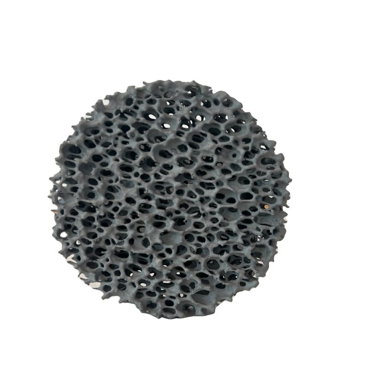 0.01mm Tolérance Plaque de filtre en mousse céramique au carbure de silicium pour réfractaire en fonderie