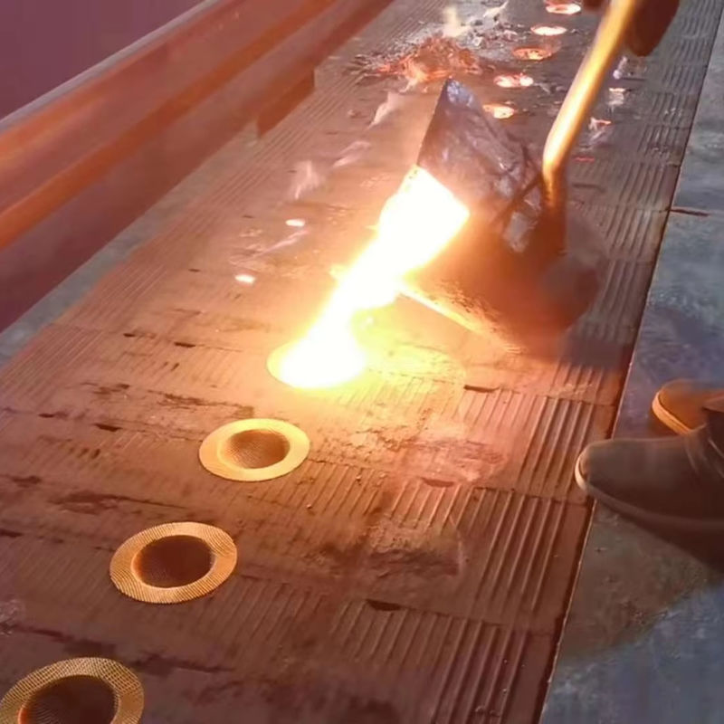Filtre à fibre réfractaire, feuille de filtre à fusion métallique destinée à la filtration des liquides