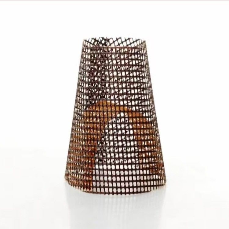 Filtre à treillis métallique Cap de filtrage de fibre réfractaire à longueur personnalisée avec filtre en fibre de verre